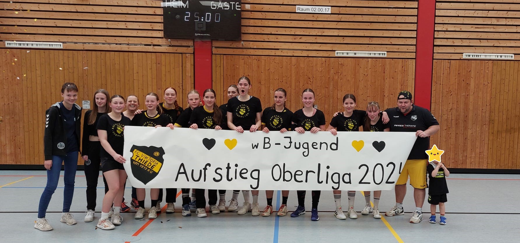 Handball weibliche B-Jugend  Aufstieg in die Oberliga perfekt